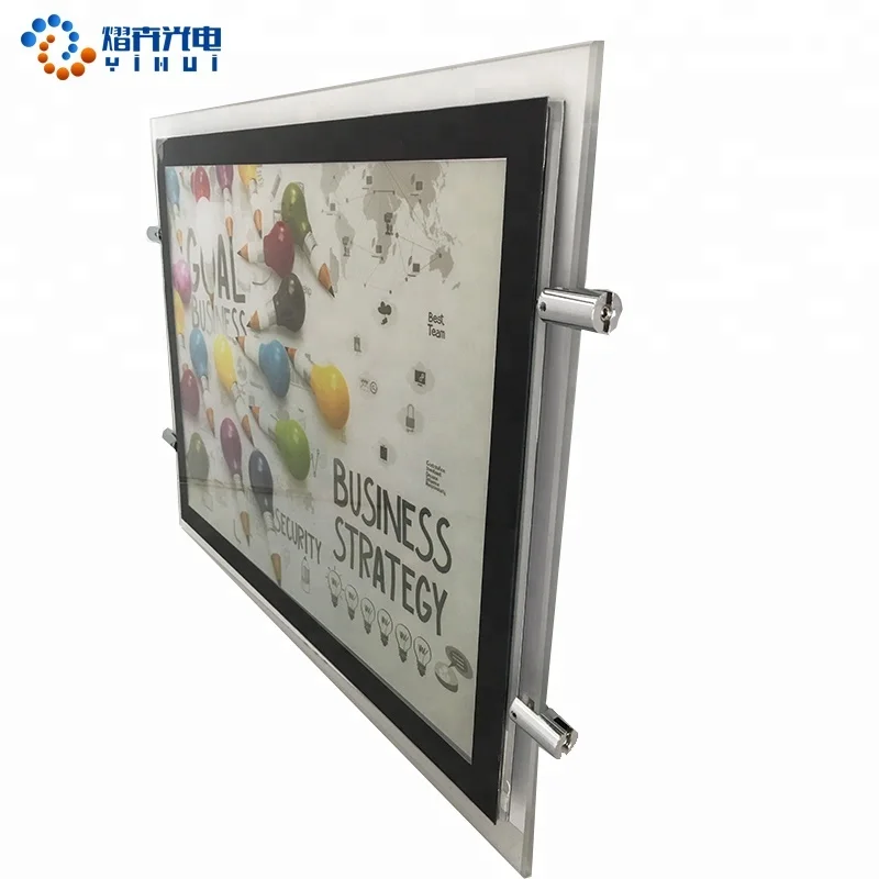 Custom Made Single Sided Advertising Acrylic Crystal Led Light Box