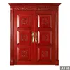Modern design beautifully carved swing exterior oak wood security doors