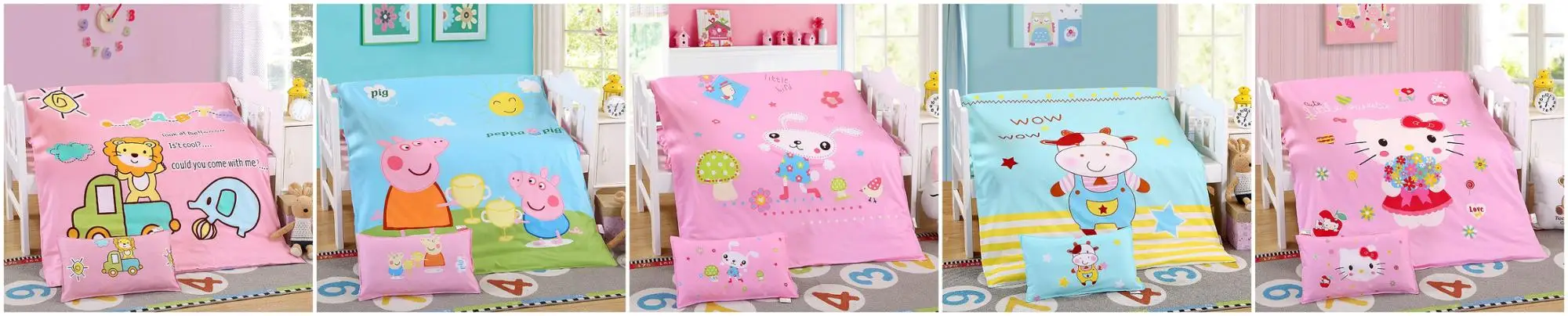 100 Cotton Baby Bedding 3 Piece Crib Bedding Set Wholesale Buy