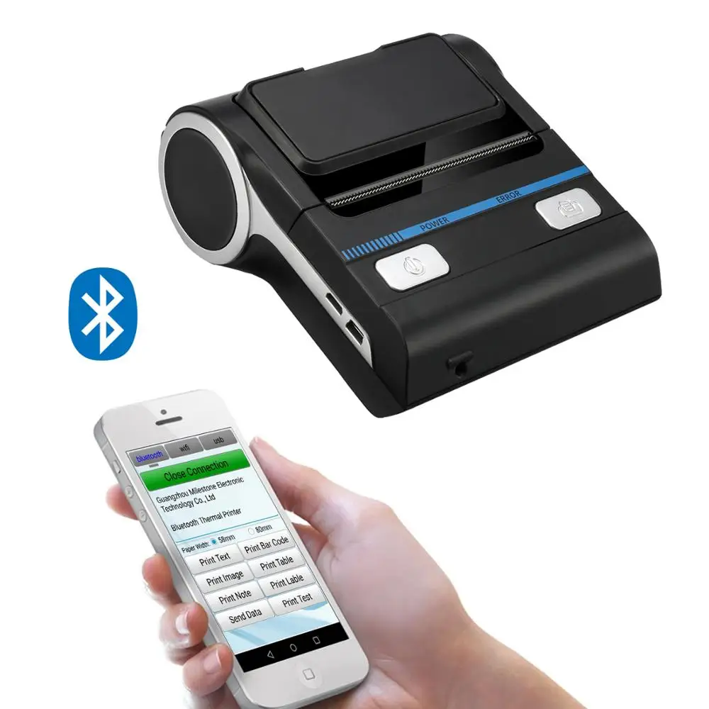 POS pocket bluetooth thermal devices 80mm receipt printer with sdk/driver MHT-P8001