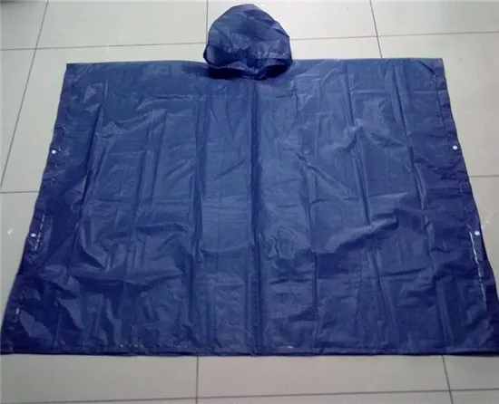 2 blue rain poncho_