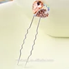 2019 Toned Multiple Leaf and Oval Tear Drop Hair Comb Cubic Zirconia Bridal Hair Accessories