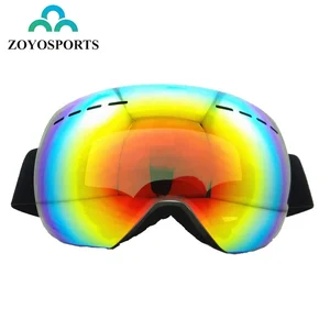 ZOYOSPORTS Custom Men Women Winter Ski Skiing Sports Double UV400 glasses replaceable lens anti-fog magnetic Snow Goggles