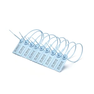 Tamper Proof Pull Tight Plastic Security Seal For Shipping Container Strap