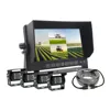 Aotop 7 inch car quad monitor rear view monitor for bus touch botton monitor