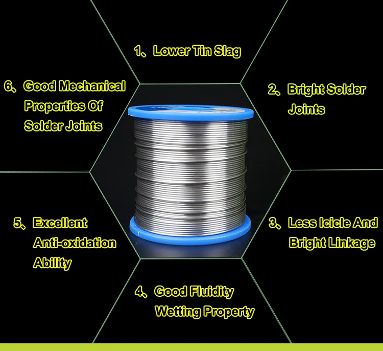 Hot Sale Sn63/pb37 Solder Wire 100g 50g 0.5mm 1.0mm Tin Lead Solder High Purity Soldering