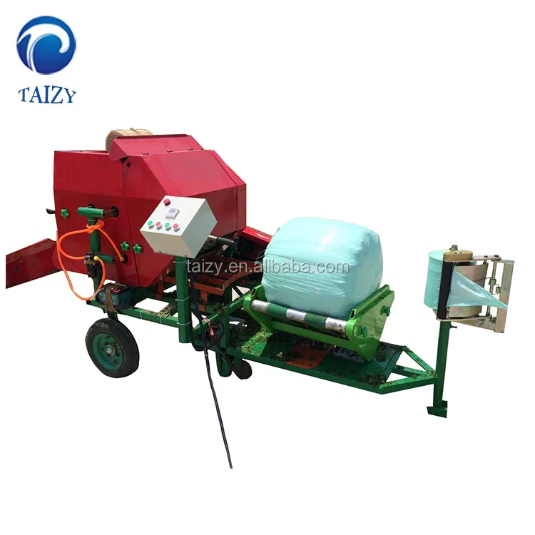 Round Shape Silage Hay Bale Bundling Machine For Cattle And Sheep - Buy ...