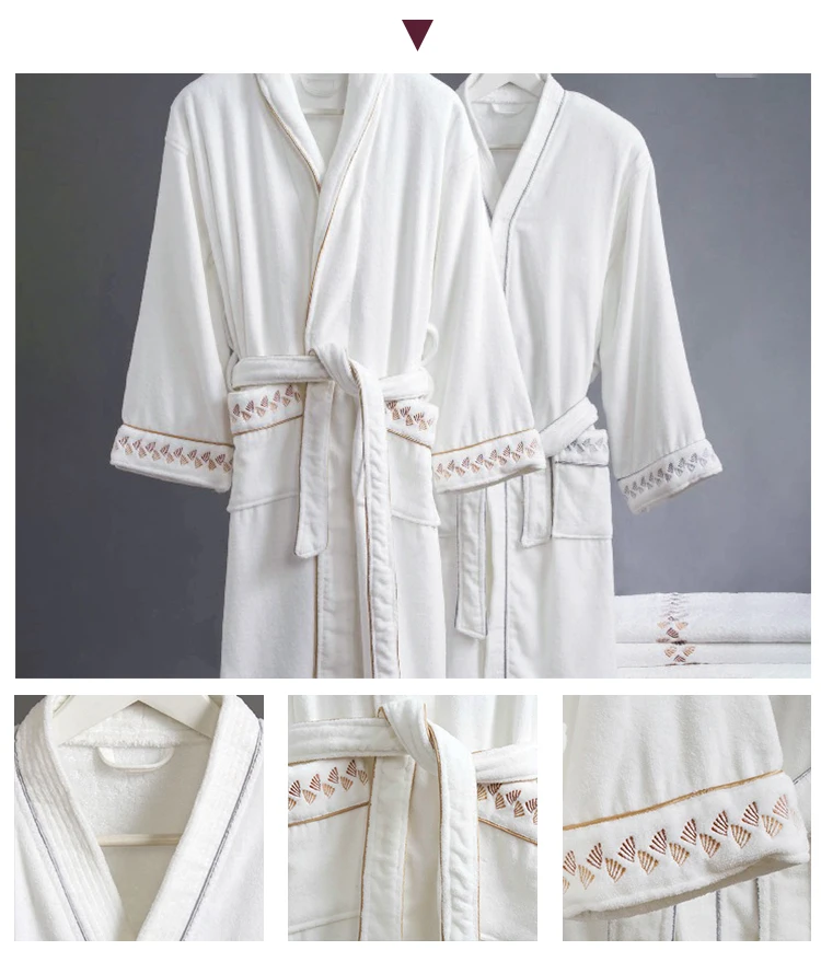 Five Star Hotel 100%cotton Woven Bathrobes Terry Cloths Fabric Robes - Buy Bathrobe,Cotton 