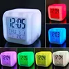 7 LED Colour Changing Digital Alarm Clock Thermometer Date Time Night Light Alarm Luminous Alarm Clock