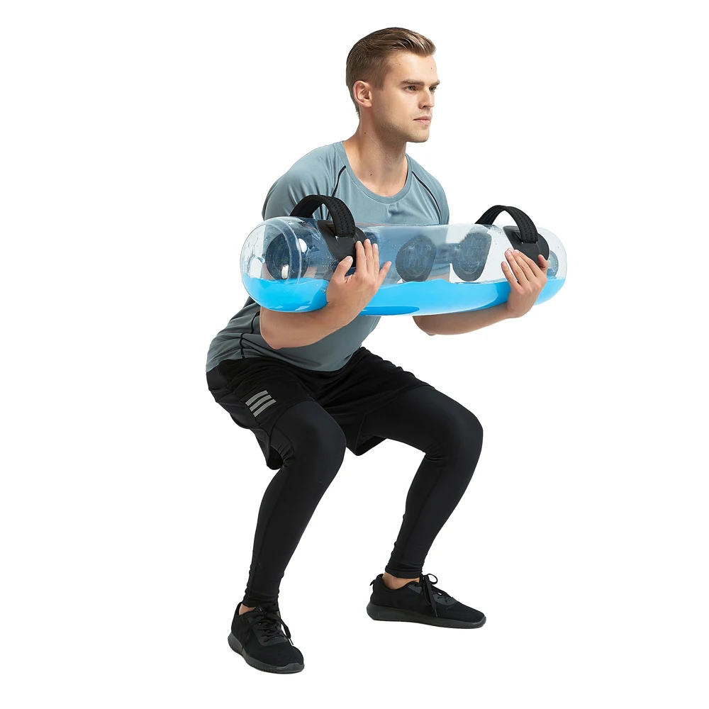 
2019 Popular Fitness Water Bag Strength Training PVC/Nylon Fitness Aqua Power Bag 