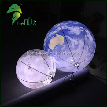 Hanging Nine Planets Led Lighting Up Solar System Balls Ceiling Inflatable Moon Balloon Light Buy Moon Balloon Light Moon Balloon Light Moon