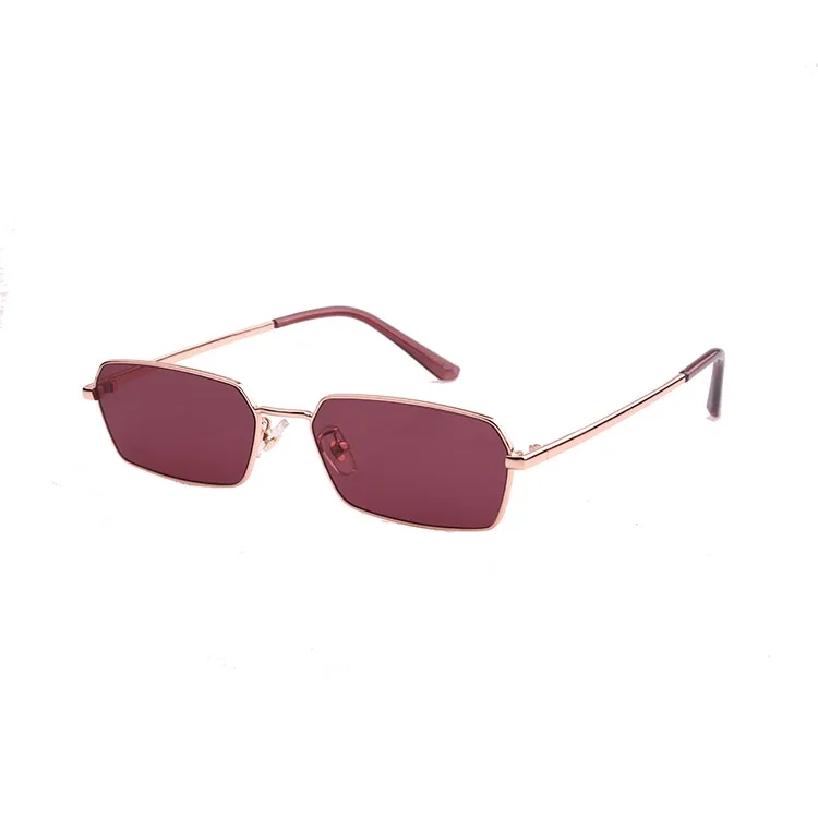 

2021 Summer Fashionable High Quality Women Luxury Tiny Rectangle Small Sunglasses