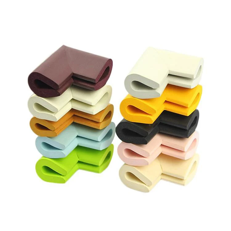 Baby Safe Soft High Temperature Silicone Rubber Edge Trim For Table