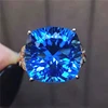 body piercing jewelry 18k gold puzzle ring 18k gold South Africa real diamond natural topaz ring for women pear ring