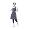 Amazon hot selling cool aprons customized logo stripe polyester-cotton waterproof cooking apron barista apron