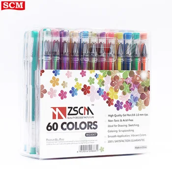 coloured gel pens