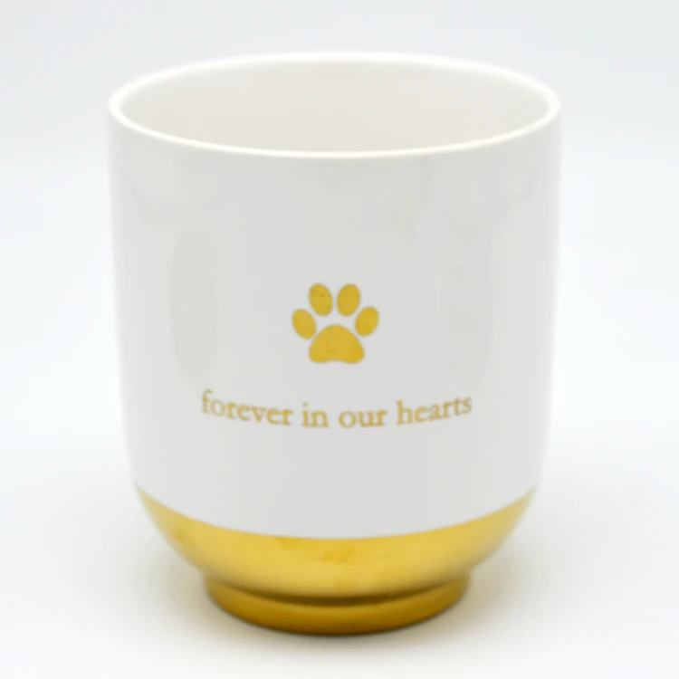 
Chinese custom ceramic animal cat dog pet ashes urn 