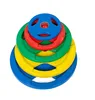 Three hole color rubber package iron barbell plate