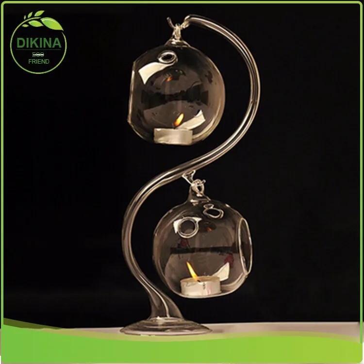 10cm Clear Globe Hanging Terrarium Airplant Garden,With Hook // Glass