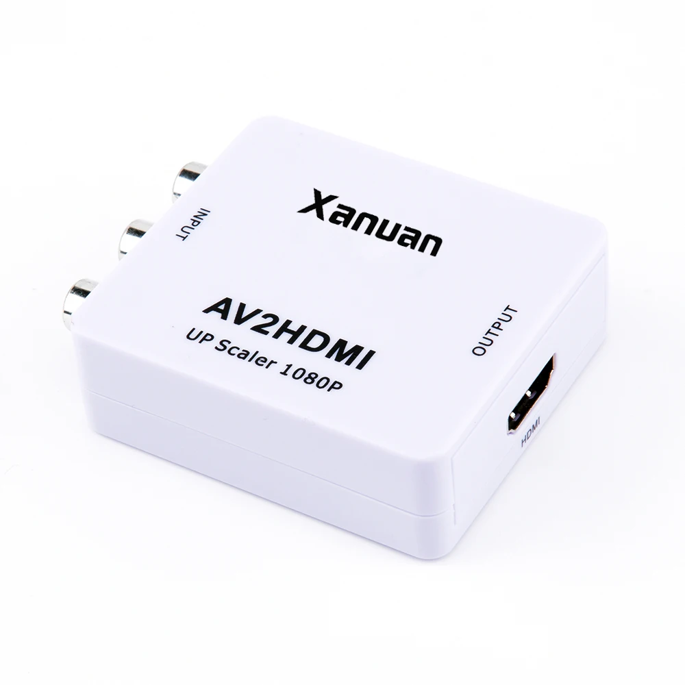 

XANUAN 1080p small white box AV TO HDMI Converter white