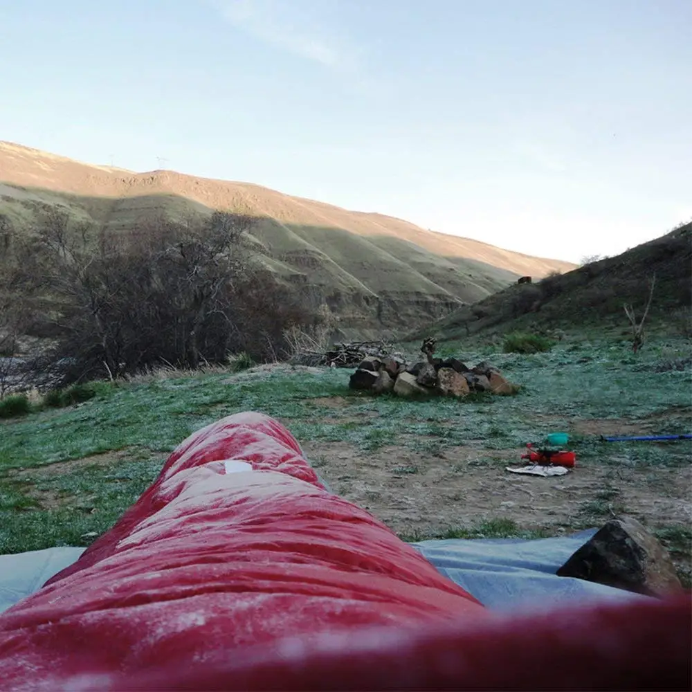 
Woqi Outdoor waterproof camping Ultralight 4season Mummy Goose Down Sleeping Bag 