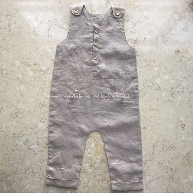 baby boy khaki overalls