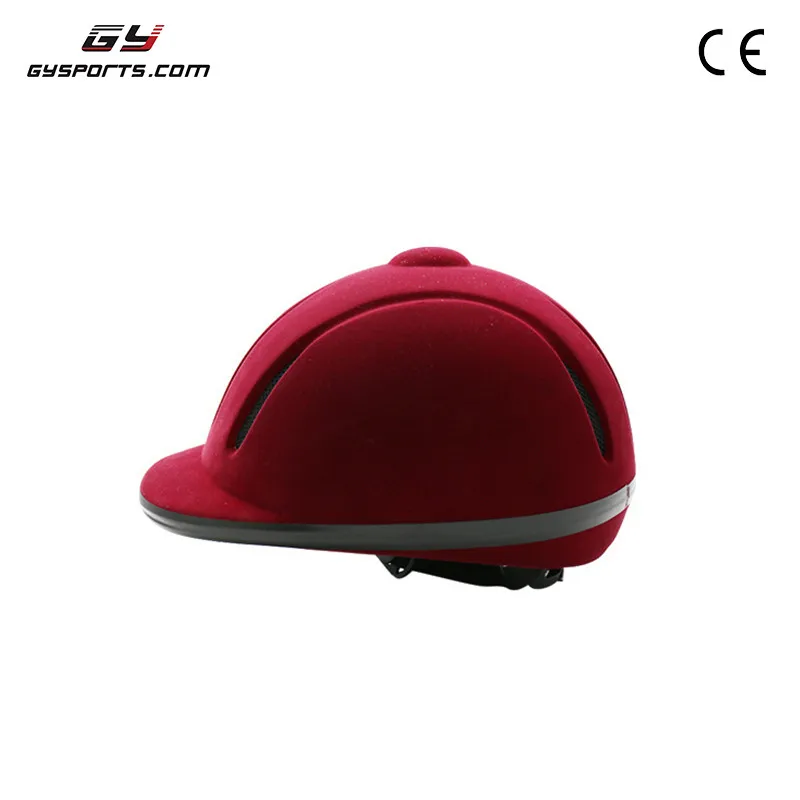 Gy Helmet Horse Riding Horse Rider Equipment Equestrian Helmet Wine Red