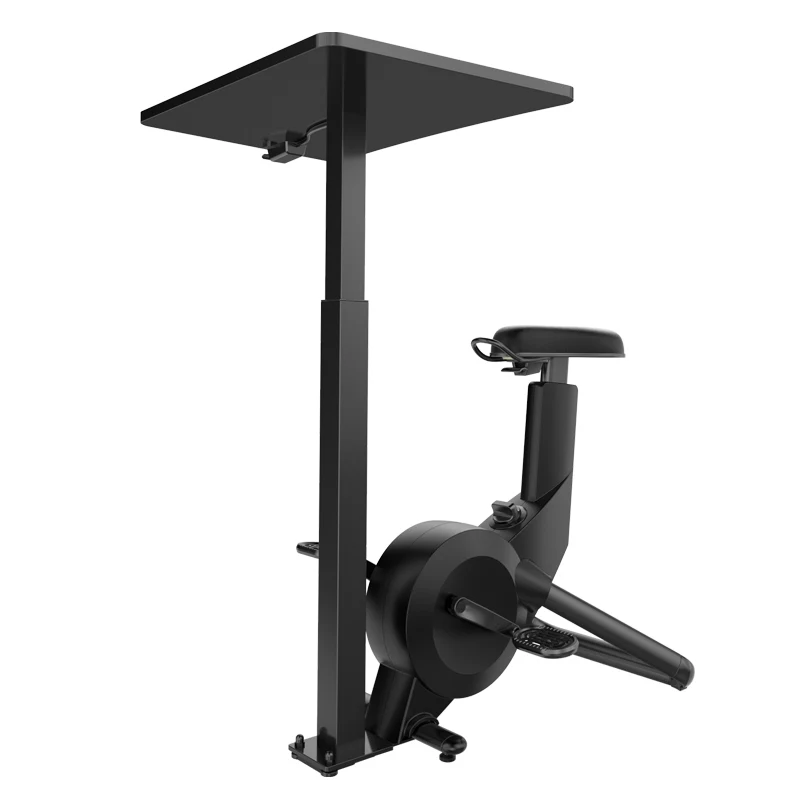 

Indoor Fitness Exercise Bike Cycle Magnetic Exercise Bike With Laptop Desk, Black,white