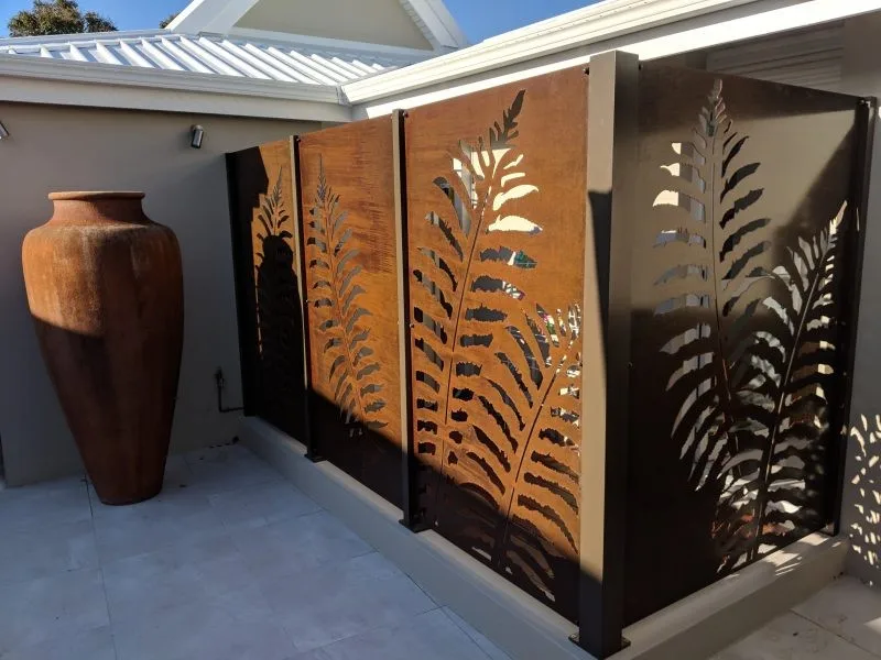 Corten Steel Outdoor Decorative Metal Privacy Panelscreen For Sale Buy Bespoke Decorative 6540