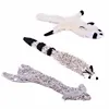 Cute Raccoon Dog Toys Stuffed Squeaking Animals Pet Toy Plush Puppy Honking Fox for Dogs Cat Chew Squeaker Squeaky Toy for Pet