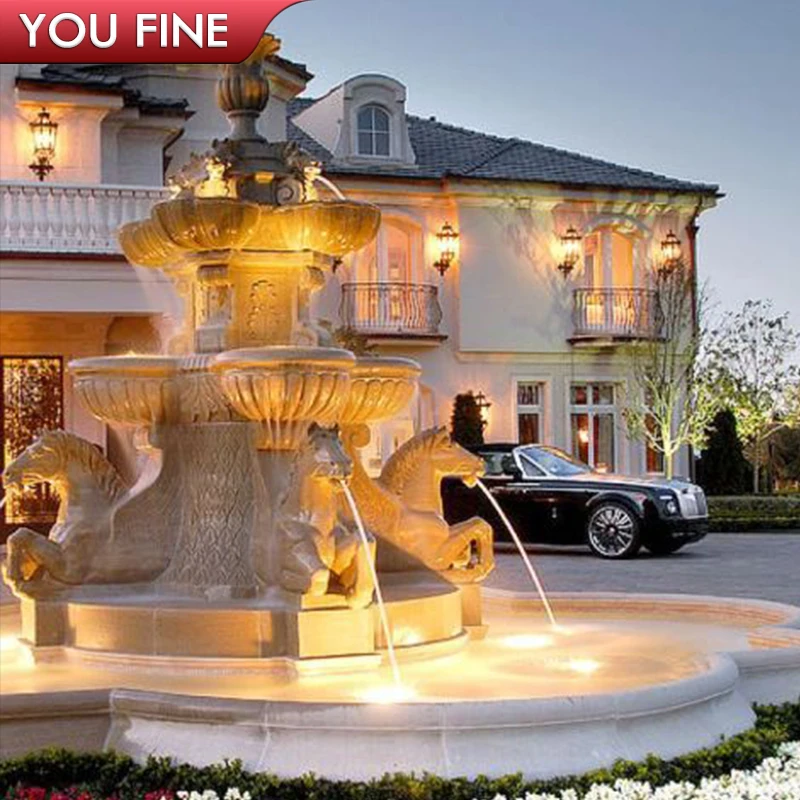 marble water fountain