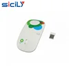 White color flat computer mice with two colors silkscreen printing as company advertising