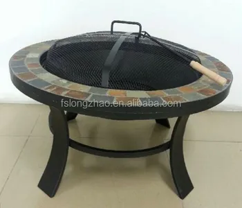 Outdoor Wood Charcoal Burning Large Round Steel Bowl Fire Pit