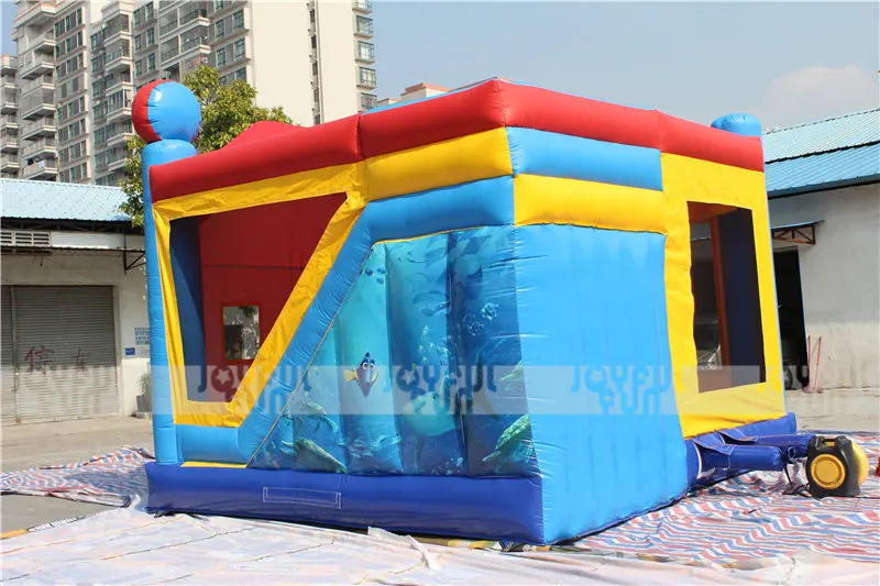 Inflatable cartoon jump bouncy castle house inflatable combo for amusement park JFCB-003-1.JPG