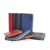 OEM Custom Printing Logo Soft Leather Cover Elastic Binding 132 sheets 80g Paper Lined Premium Notebook for Office and School