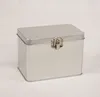 Rectangular White Food Can for Chocolate Tin Box with Lock