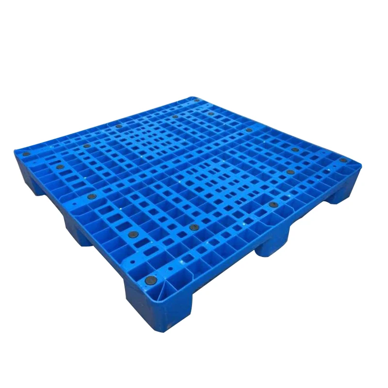 Heavy Duty Floor Stacking Plastic Pallet With 9 Runners Bottom And