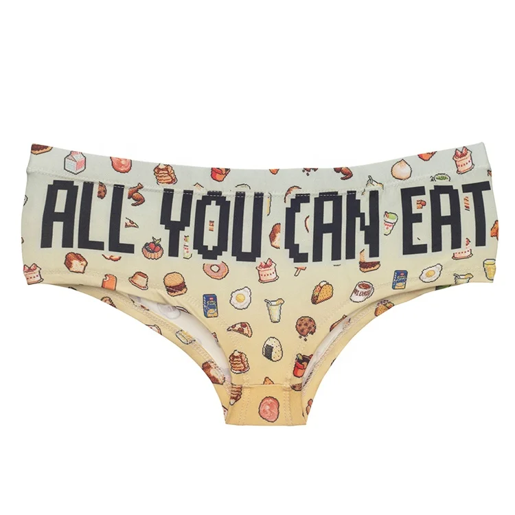 

Hot sale custom 3d print super soft sexy women seamless panties, Various color