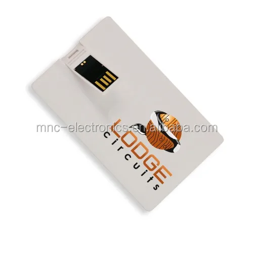 USB 2.0 interface promotional gift customized full color logo printing 8GB plastic business card usb flash drive - ANKUX.COM