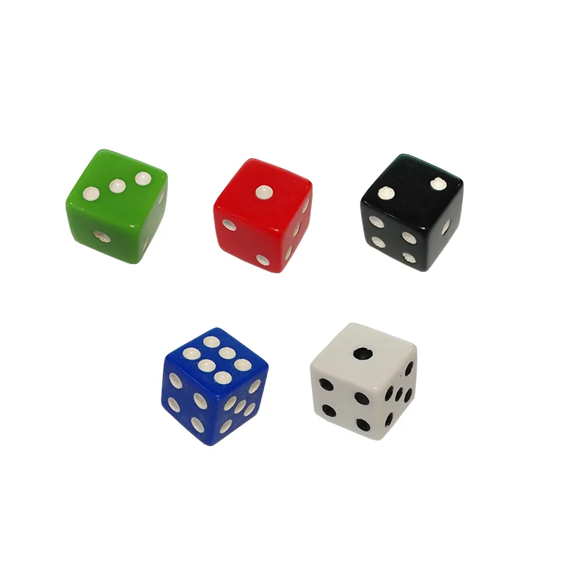 六边自定义颜色直角丙烯酸骰子