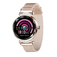 

New 2019 blood pressure bracelet smart fitness band waterproof IP67 heart rate H2 smartwatch women hand watch for girl
