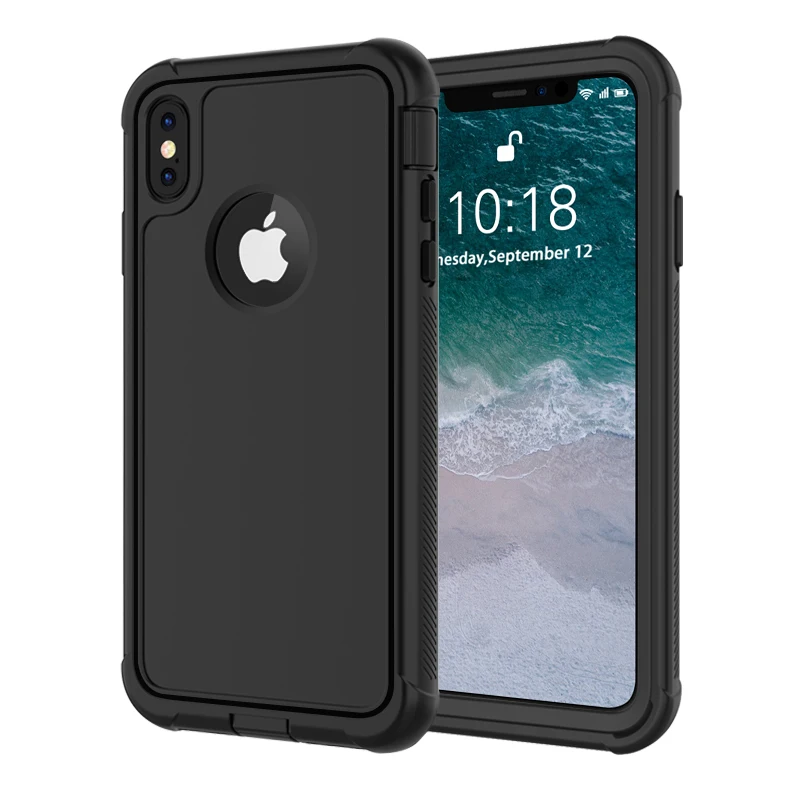 

For iPhone Xs Max Smartphone Case Full-body rugged with built-in screen protector shockproof dropproof case for iPhone Xs Max, Black;grey;blue