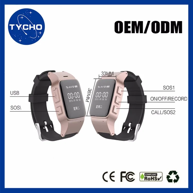 Emergency Gps Tracker Handicapped Disabled People Wrist Watch Phone