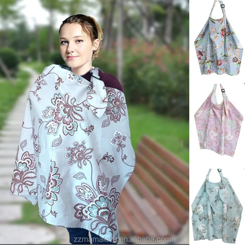 

Wholesale Baby Infant Nursing Cover Breathable Cotton Floral Europe Style Wrap Breastfeeding Nursing Cover, N/a