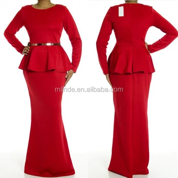 red plus size maxi dress
