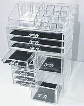 Makeup Cosmetic Organizer Storage Drawers Display Boxes Case With