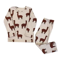 

2127 Boutique high quality clothing set cotton christmas pajamas for kids