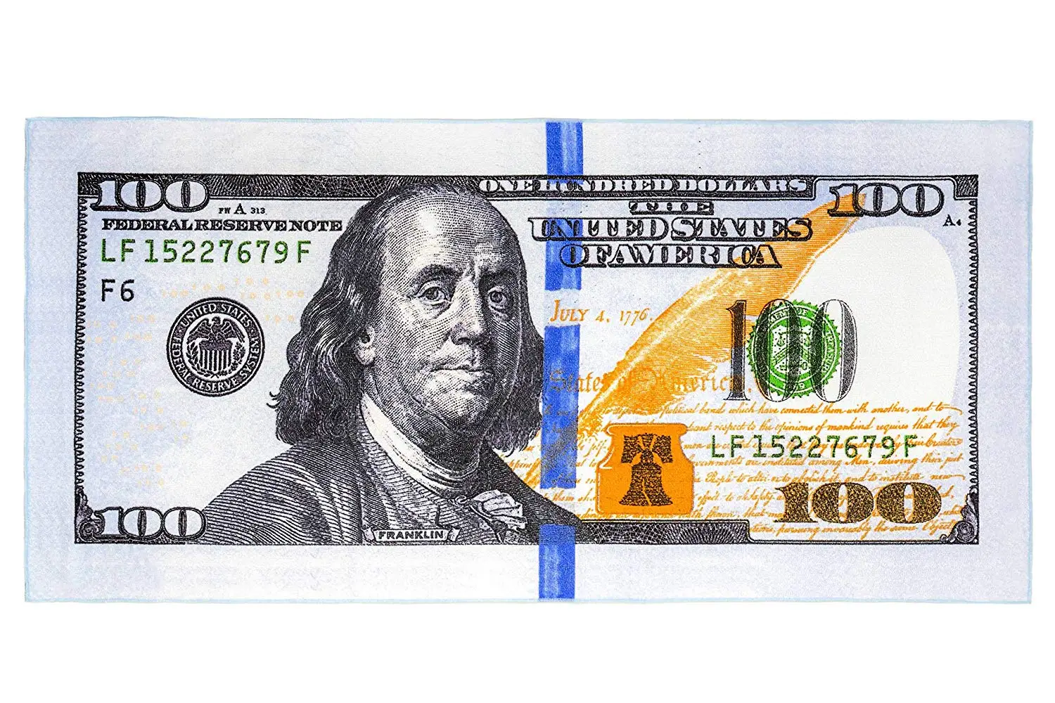 Print 100 Dollar Bill Find Deals On Get Quotations New 100 Dollar Bill Print Microfiber Beach Towel Polyester 28