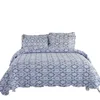 Yutong 100% Cotton 3-Piece Flower Patchwork Bedspread Quilt Sets Lightweight Design For Spring And Summer Shams Bedding Set