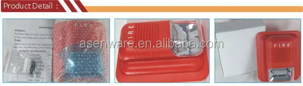 Fire Alarm Warning Led Strobe Light/Warning Strobe Siren